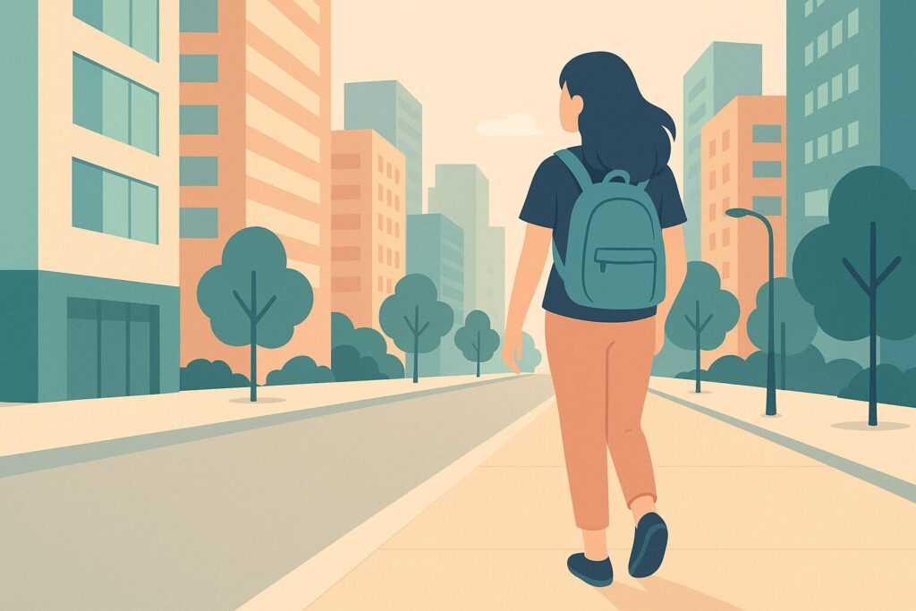 ひとり旅のイメージ画