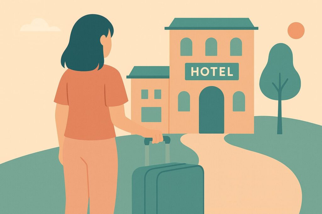 ひとり旅宿泊先のイメージ画